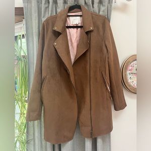 ANTHROPOLOGIE faux suede jacket